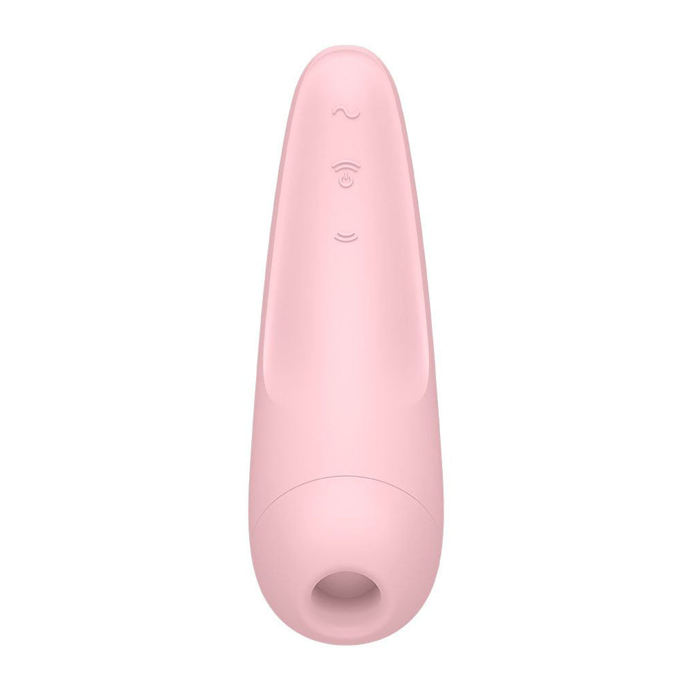 Satisfyer Curvy 2 Plus - Masajeador de clítoris rosa con aplicación