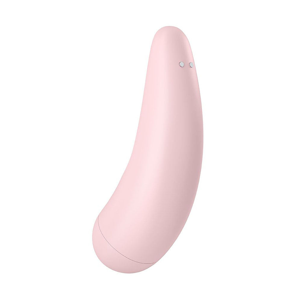 Satisfyer Curvy 2 Plus - Masajeador de clítoris rosa con aplicación