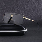 Retro Square Sun Men's European And American Large Frame Sunglasses Women