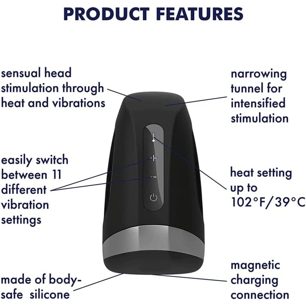 Masturbador Satisfyer Men con calor y vibración