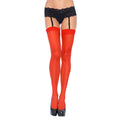Medias transparentes Leg Avenue talla grande rojas (UK 14 a 18)
