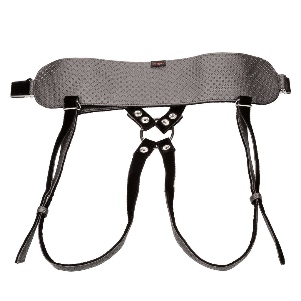 Conjunto sensual real: arnés con correa sin entrepierna y sonda