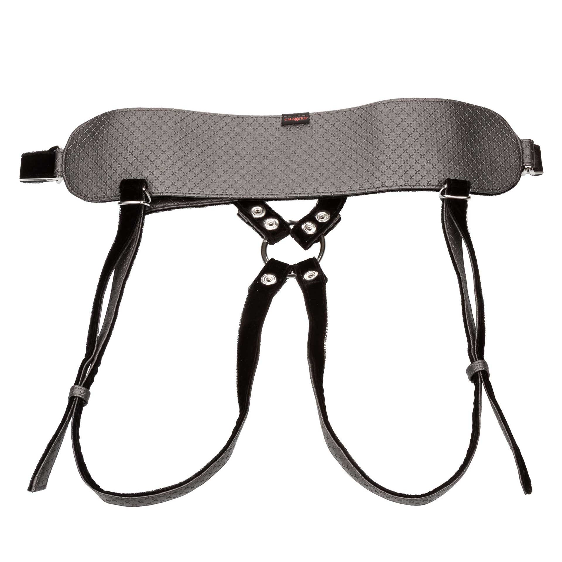 Conjunto sensual real: arnés con correa sin entrepierna y sonda