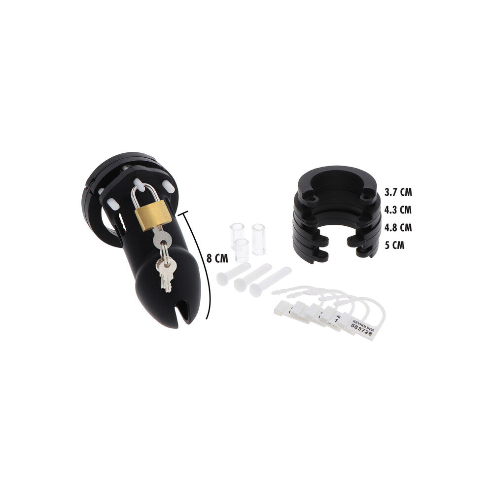 Jaula de silicona para pene Hidden Desire Extreme Chastity, tamaño grande