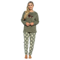 Daisy Dreamer Womens Highland Cow Print Cotton Jersey Pyjama Set Long Sleeve Lounge Wear