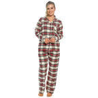 Daisy Dreamer Womens Flannelette Check Pyjama Set Soft Brushed Cotton Easy Care Super Soft Cosy Sleepwear