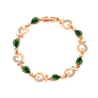 Hollow Love Bracelet With Rhinestones Fashion Temperament Heart-shaped Bracelet For Valentine's Day Gift Jewelry