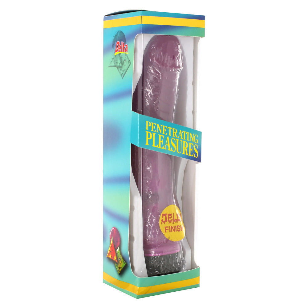 Vibrador Jelly Penis morado de 18 cm