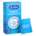Condones Durex Originals Classic Natural (paquete de 12)