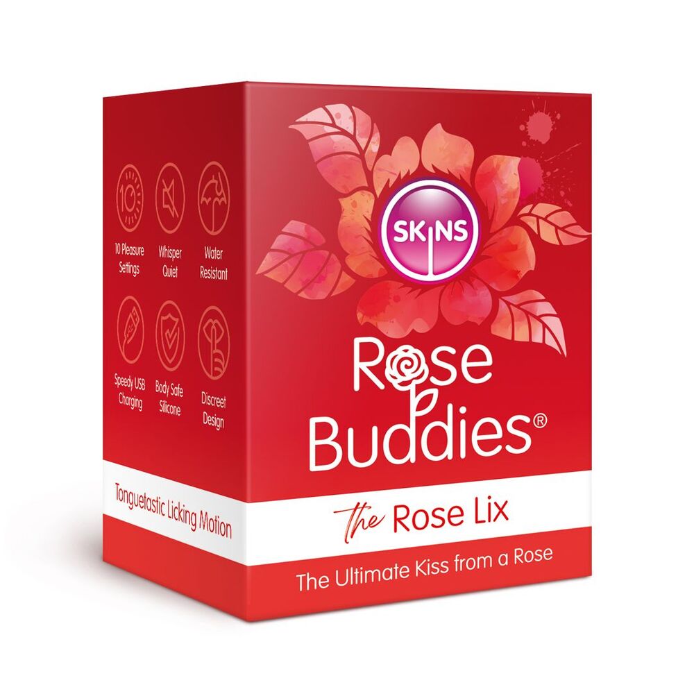 Masajeador de clítoris Skins Rose Buddies The Rose Flix Rojo