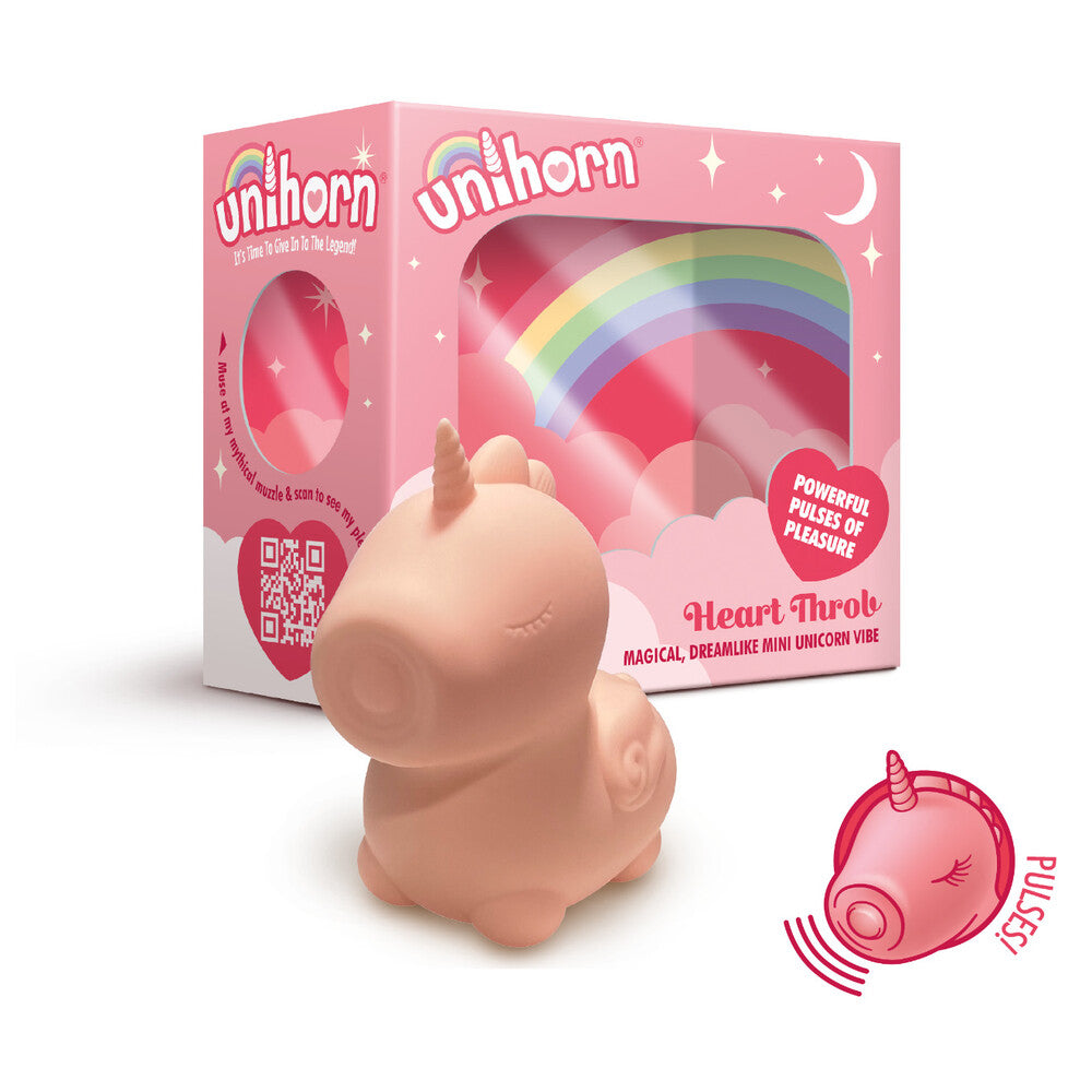 Vibrador de unicornio pulsante con latido de corazón de Unihorn