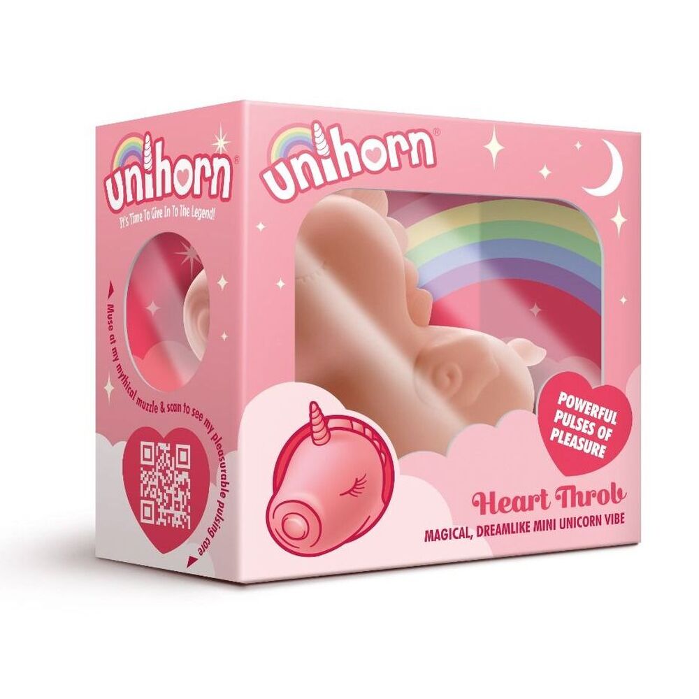 Vibrador de unicornio pulsante con latido de corazón de Unihorn