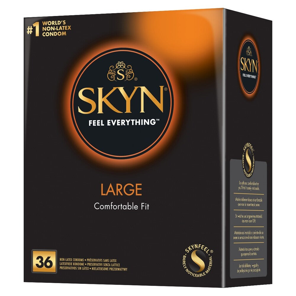 Condones SKYN sin látex grandes, paquete de 36