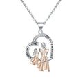 Creative Heart-shaped Necklace In Two Colors