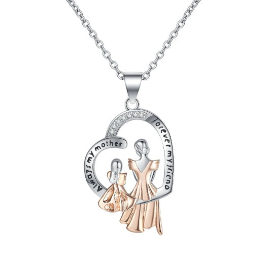Creative Heart-shaped Necklace In Two Colors