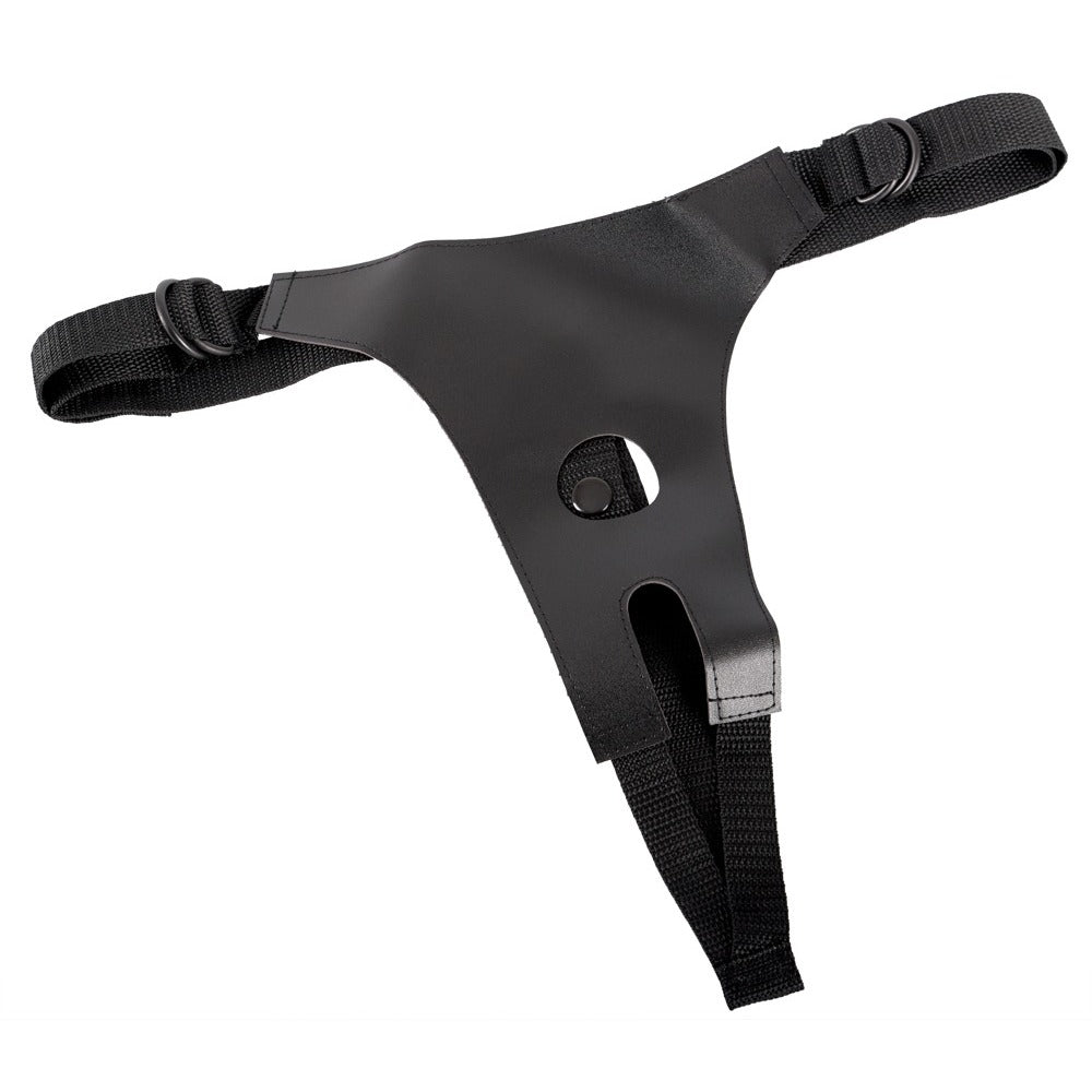 Arnés con consolador de color con correa