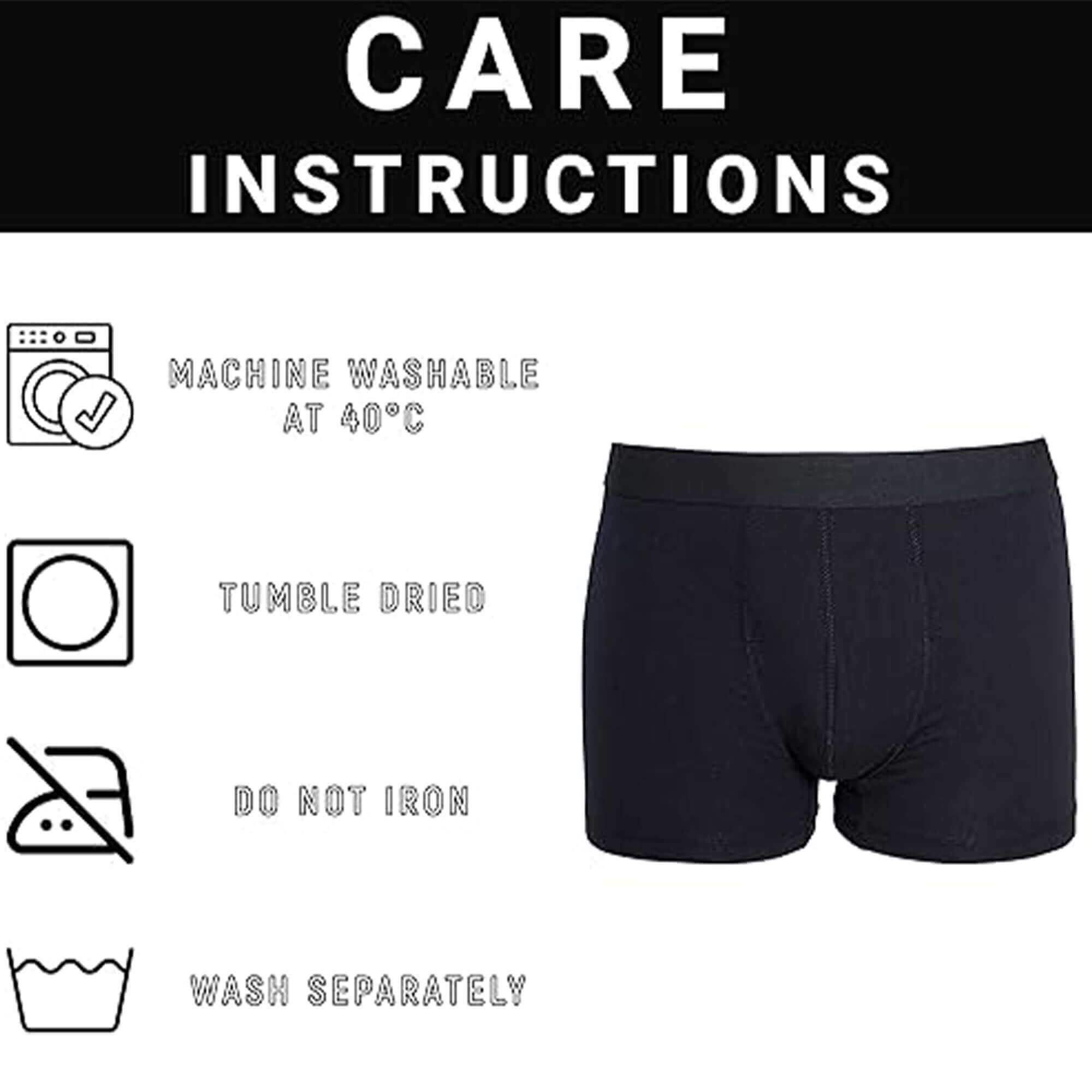 Sock Stack MB03 Black Cotton Stretch Boxer Shorts Pack Of 6 For Men Comfort Fit Soft Waistband Everyday Cotton Rich