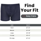 Sock Stack 6 Pack Mens Blue Navy Stripe Cotton Stretch Boxer Shorts Breathable Everyday Cotton Rich Multipack