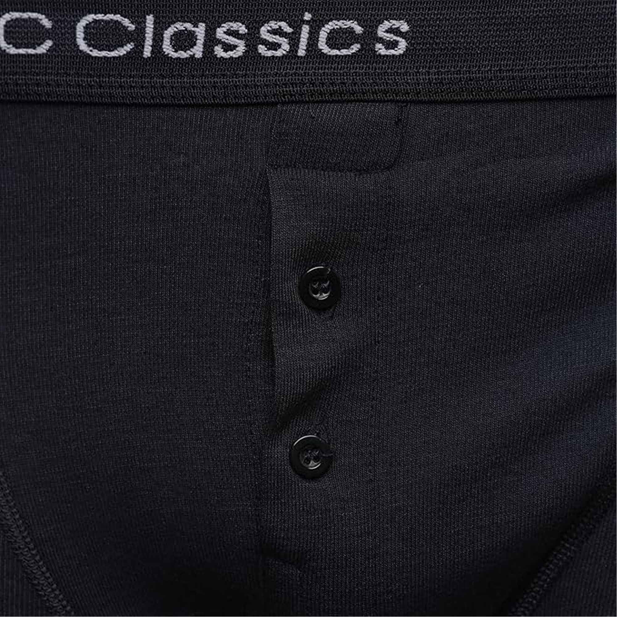 Sock Stack Boys Boxer Shorts 6 Pack Black Cotton Rich Moisture Wicking With Button Fly