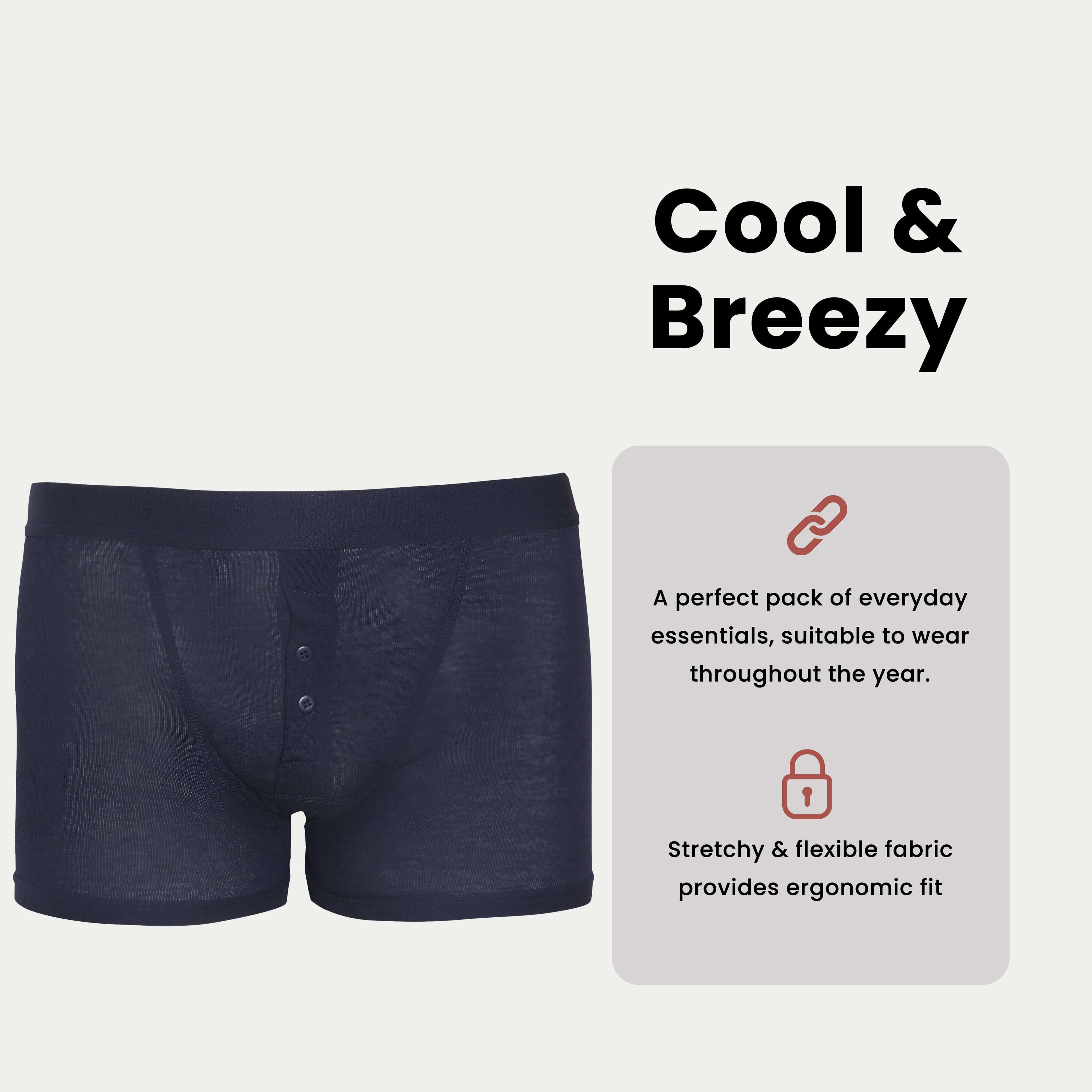 Sock Stack 6 Pack Cotton Stretch Boxer Shorts For Men MB09 Breathable Soft Durable