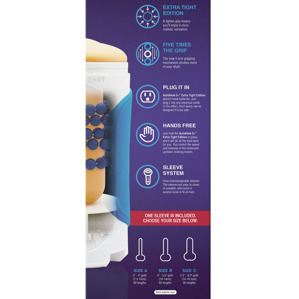 Autoblow 2plus Edición Extra Apretada Talla B