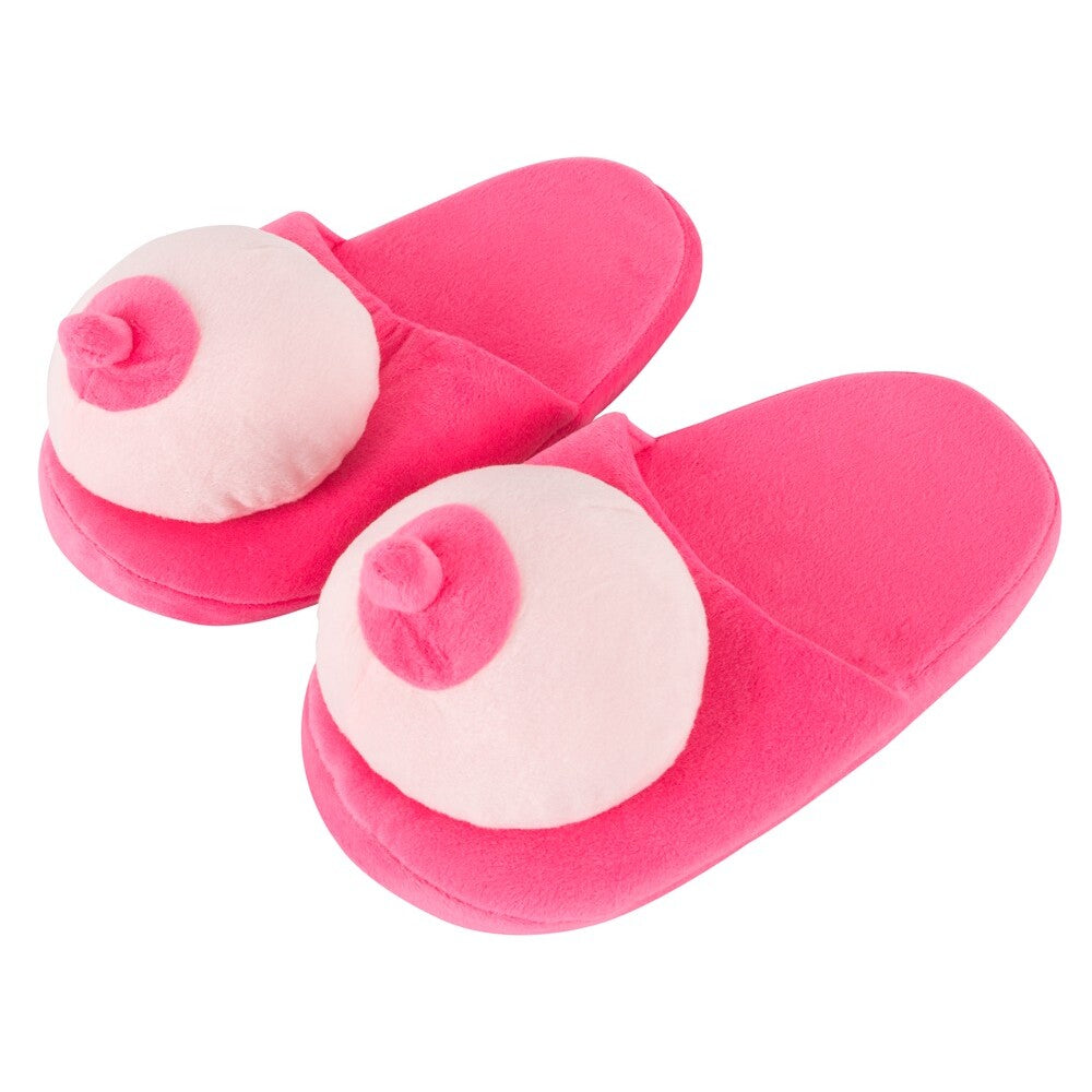 Pantuflas de senos rosas