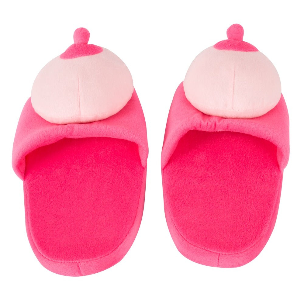 Pantuflas de senos rosas
