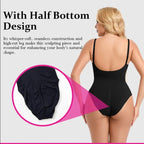 Seamless One Piece Bodyshaper Ladies Shape-wear Swimsuit Solid Color Stretch Full Bust Nylon Spandex Bodyshaper For Woman