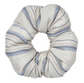 Oversized Striped Silk Scrunchie