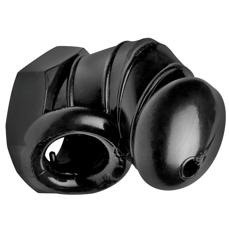 Jaula de castidad restrictiva Master Series con nudos