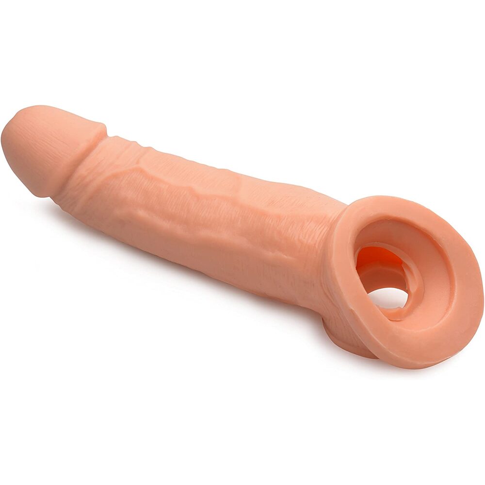 Extensión de pene con punta sólida de 1 pulgada ultra real Size Matters