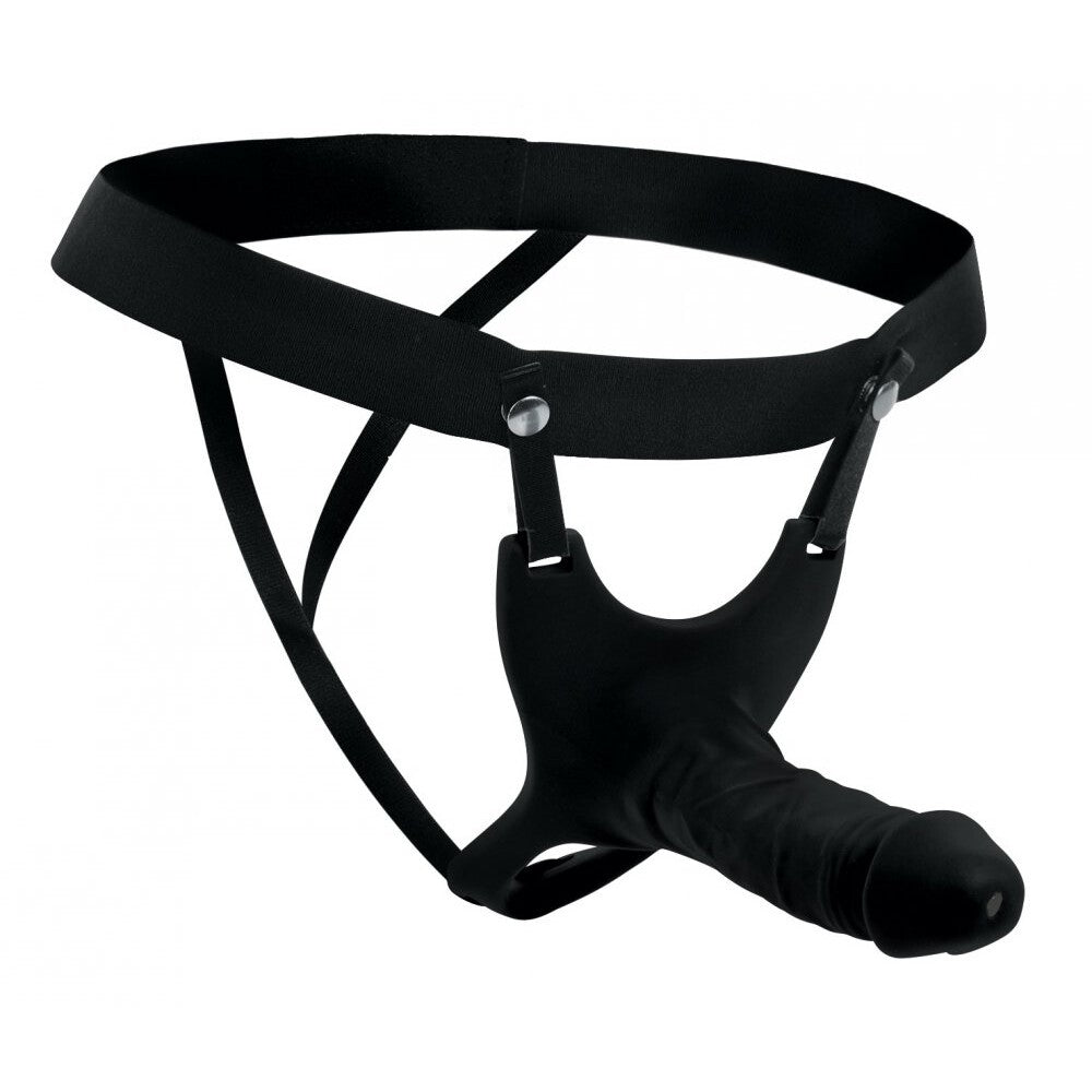 Consolador de silicona hueco Size Matters con correa