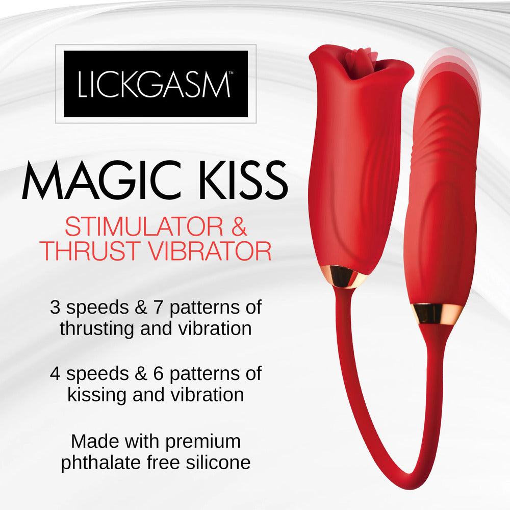 Vibrador estimulador del clítoris y pulsaciones Play Hard Magic Kiss