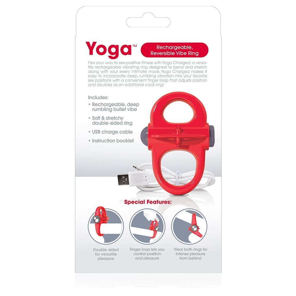 Anillo de pene reversible recargable Screaming O Yoga