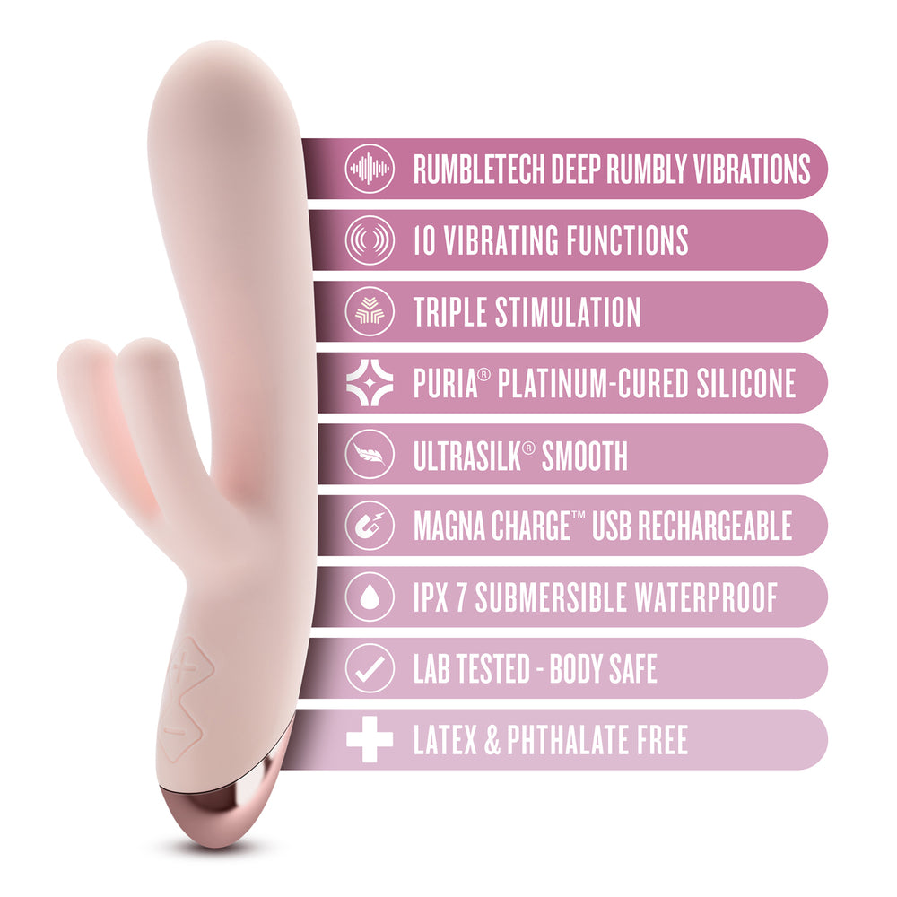 Vibrador de triple estimulación Blush Elora Pink