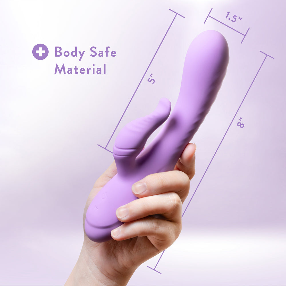 Vibrador potente con doble estimulación Blush Evelyn