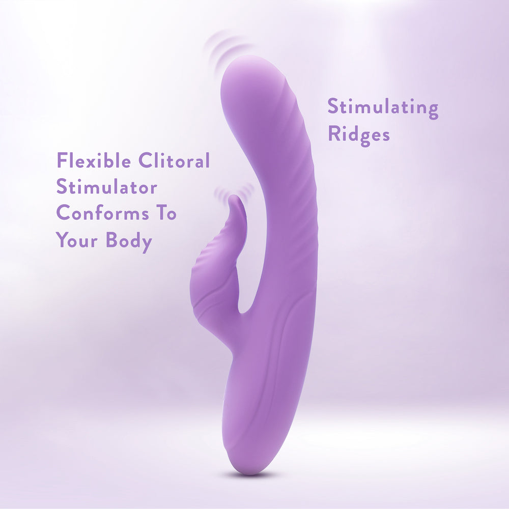 Vibrador potente con doble estimulación Blush Evelyn