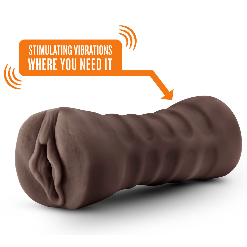 Masturbador vibrador de vagina Alexis de chocolate caliente