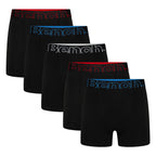5 Pack Mens Cotton Boxers Underwear - Brento Collection