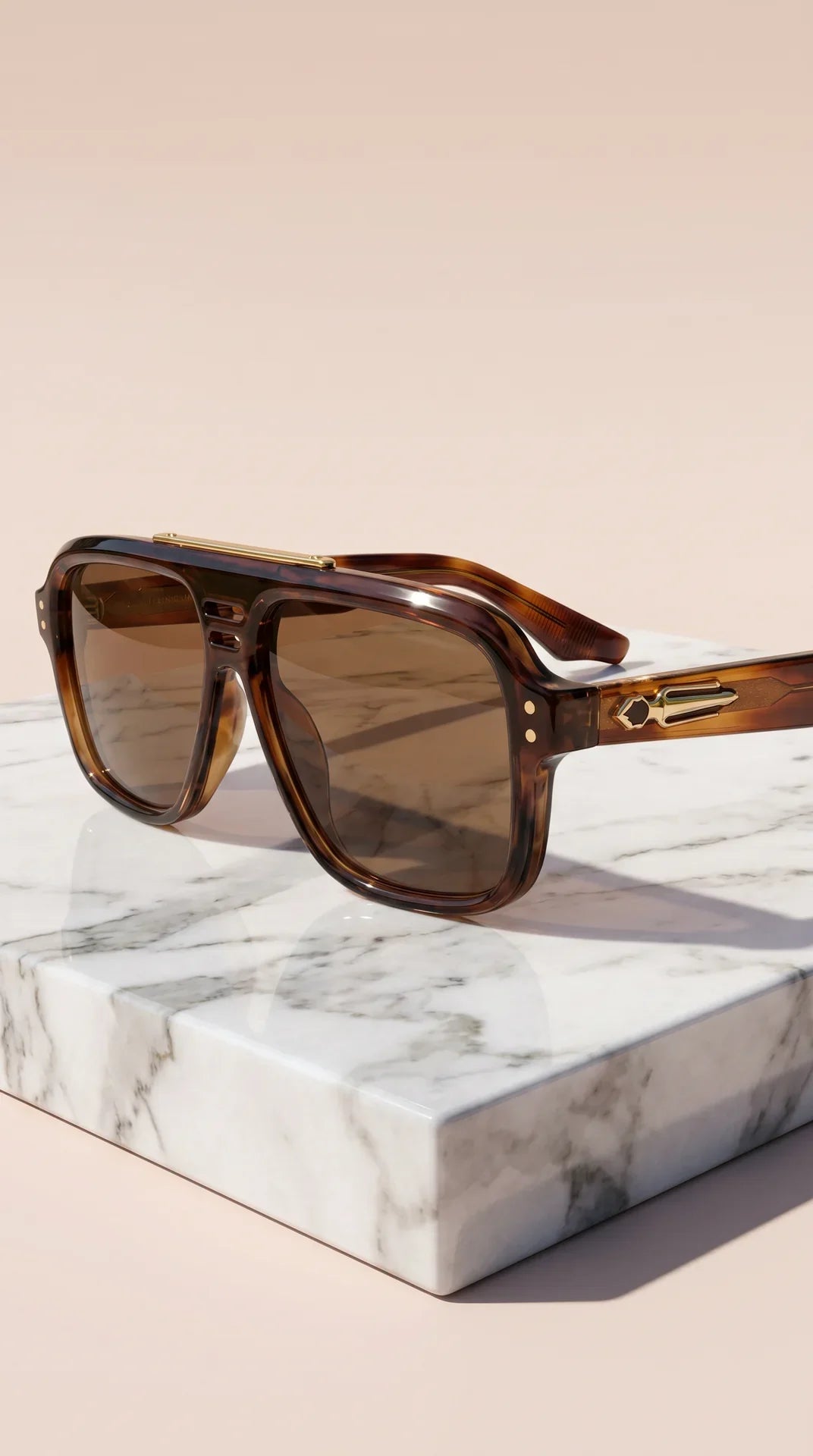 Unisex Aviator Acrylic Sunglasses