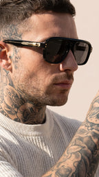 Unisex Aviator Acrylic Sunglasses