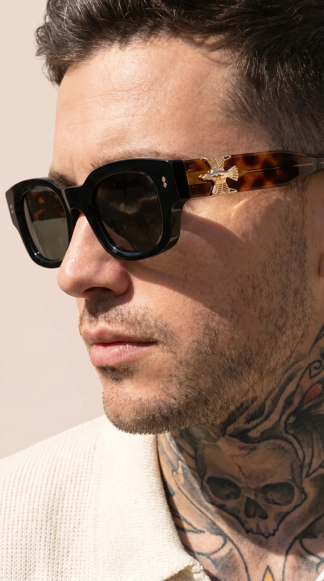 Unisex Gold Detail Sunglasses