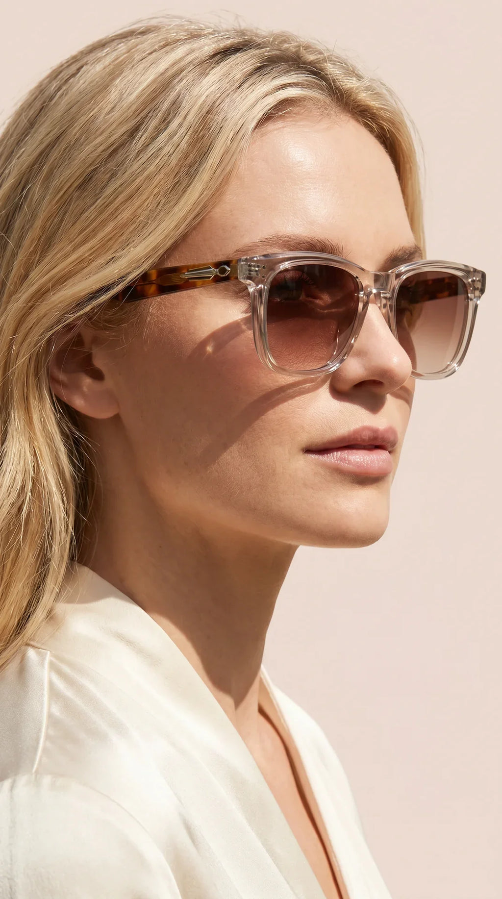 Unisex Rectangular Acrylic Frame Sunglasses