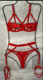 Rose set in red