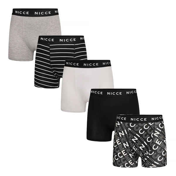 5 Pack Mens Boxers TALOX - Soft Breathable Cotton Everyday Underwear