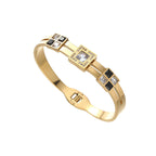 Full Body Titanium Steel Plated 18K Gold Light Luxury Bracelet