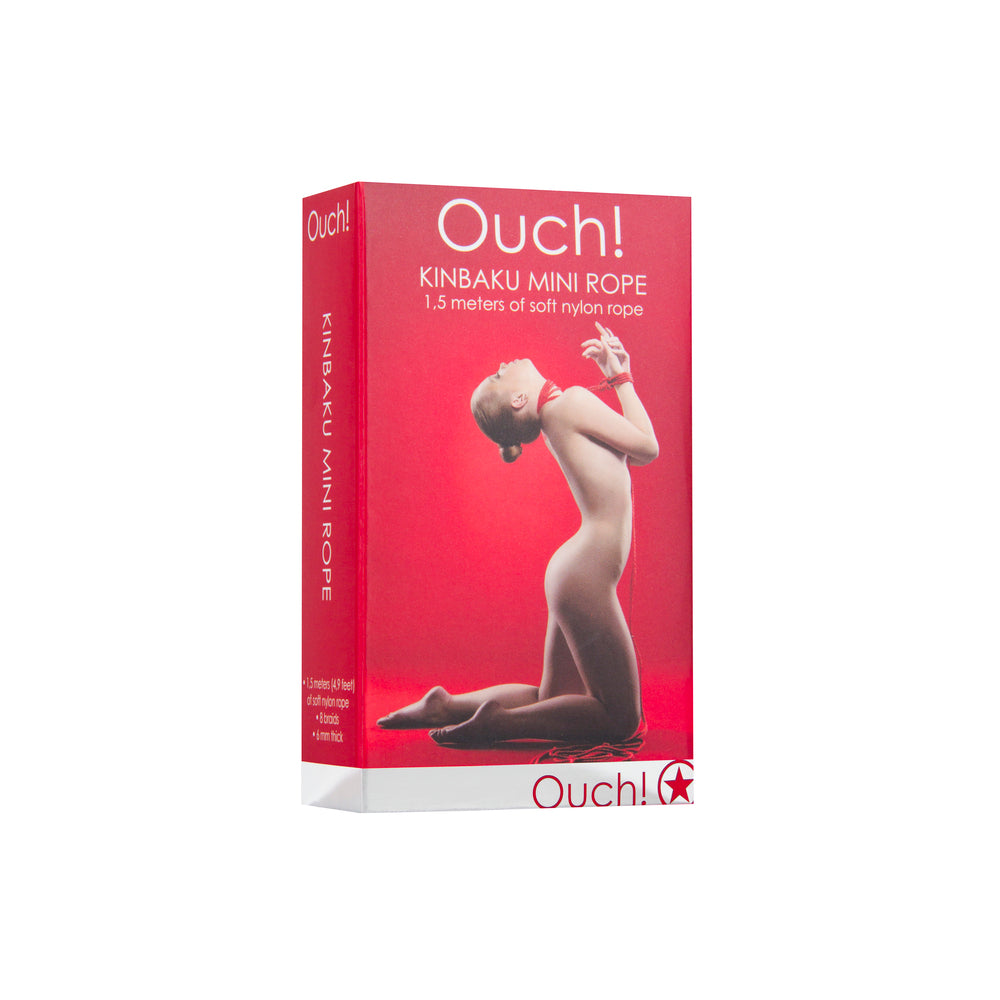 Ouch - Mini cuerda Kinbaku roja de 1,5 metros