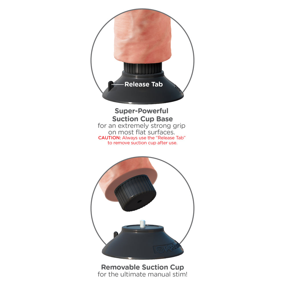 King Cock Vibrador con Bolas de 9 Pulgadas