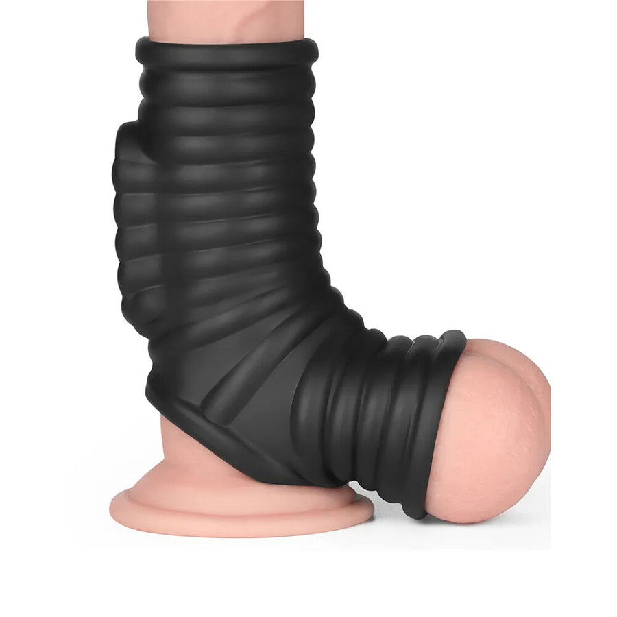 Funda vibradora para pene y escroto Lovetoy Wave