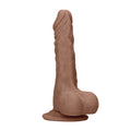 Pene RealRock de 18 cm con testículos, color carne y bronceado